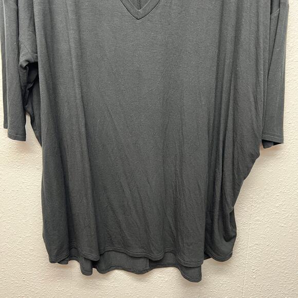 Express Womens Top XL Relaxed Tee Soft Stretch Long Length Workwear Casual Flowy - Picture 4 of 9